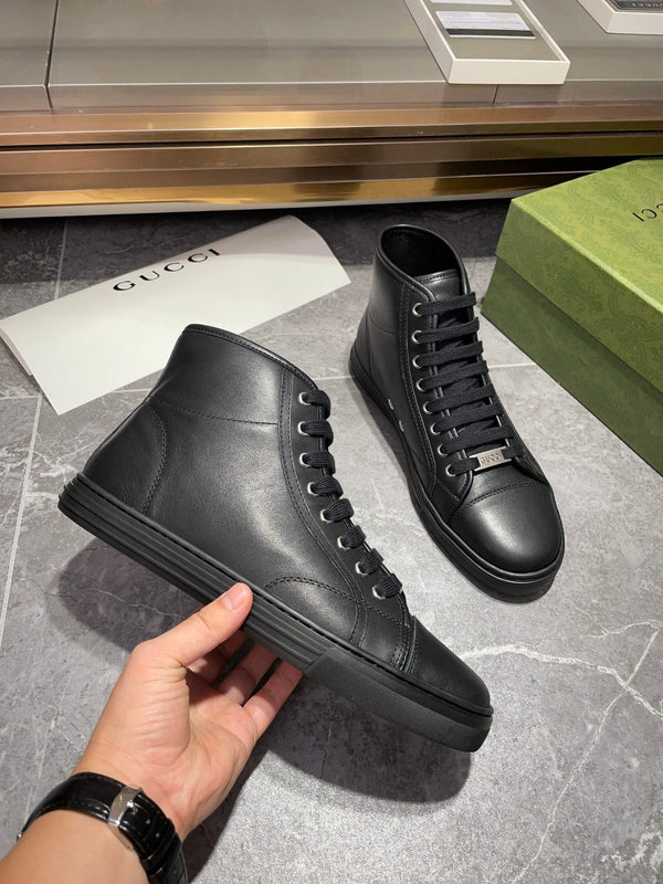 GG Men's Boots Black Lamskin 537088