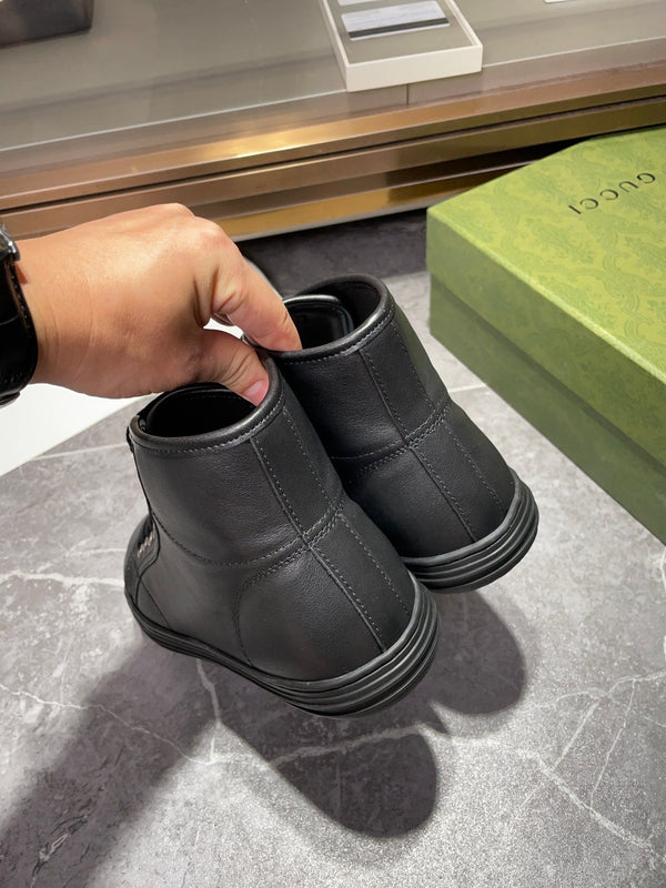 GG Men's Boots Black Lamskin 537088