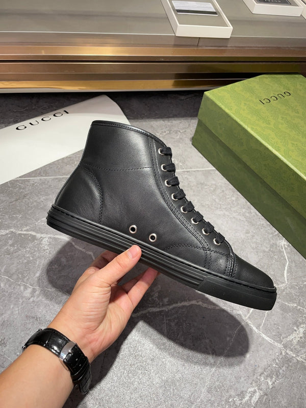 GG Men's Boots Black Lamskin 537088