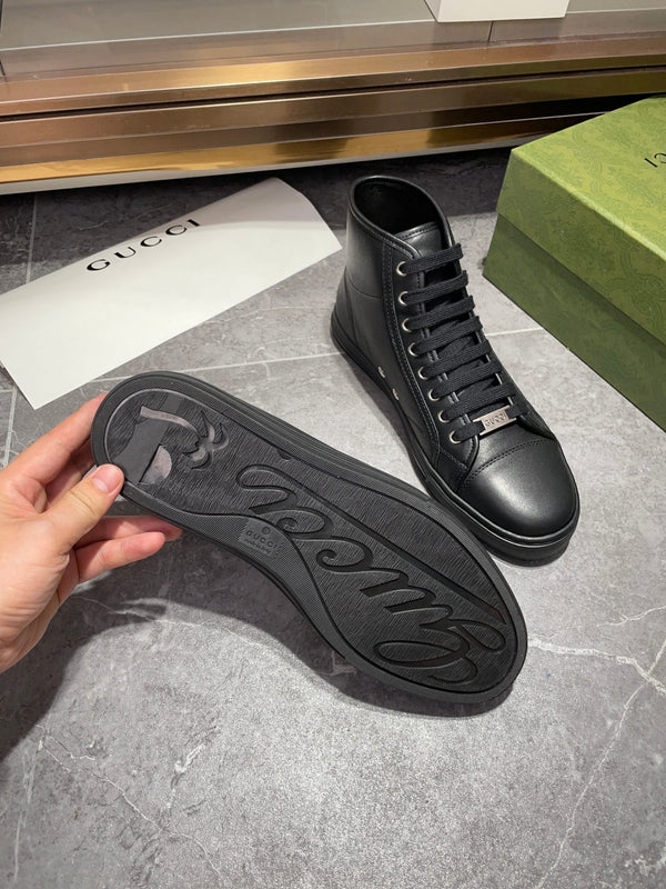 GG Men's Boots Black Lamskin 537088