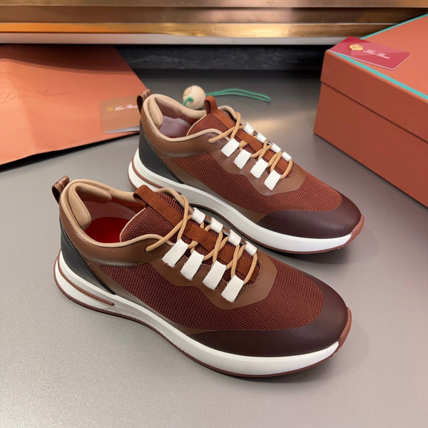 LP BRUNELLO SNEAKERS MARRONE E CIOCCOLATO MESH TRASPIRANTE