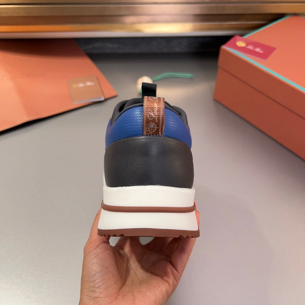 LP BRUNELLO SNEAKERS NERO E GRIGIO MESH TRASPIRANTE