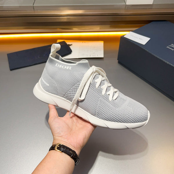 CD B21 LOW TOP KNIT SNEAKER LIGHT GRAY FABRIC