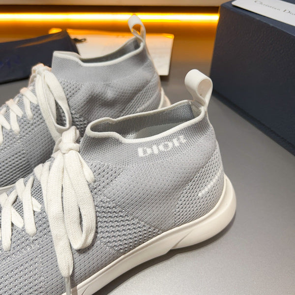 CD B21 LOW TOP KNIT SNEAKER LIGHT GRAY FABRIC