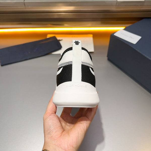 CD BASKETBALL SHOES BLACK AND WHITE BREATHABLE FABRIC