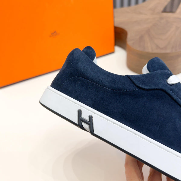 HM Men's Sneaker Navy Blue Suede 602545