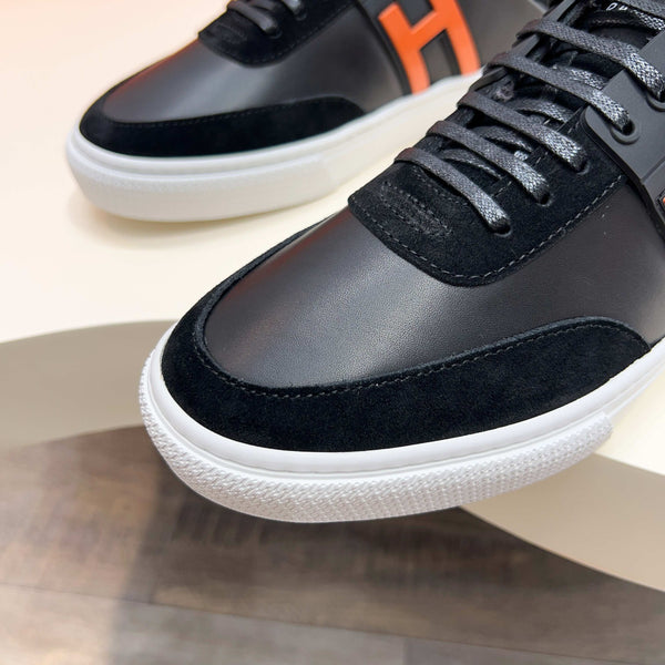 HM Men's Keep Mule Pelle di vitello scamosciata nera 651997