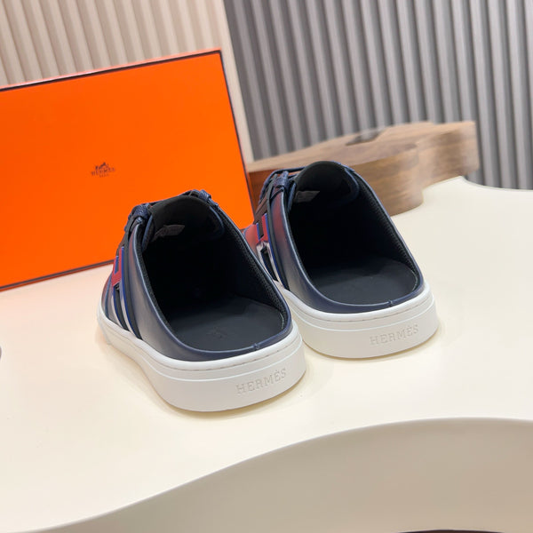 HM Men's Keep Mule Blue Calfskin 651998