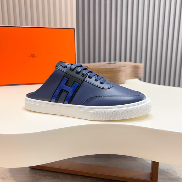 HM Men's Keep Mule Blue Calfskin 651998