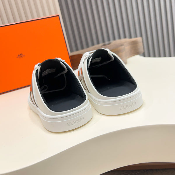 HM Men's Keep Mule White Calfskin 652000