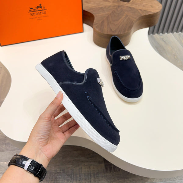 HM Men's Jour Loafer Navy Blue Suede 687431