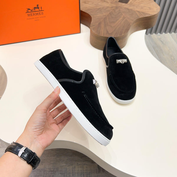 HM Men's Jour Loafer Black Suede 687435