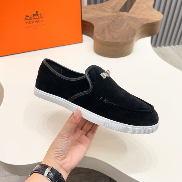 HM Men's Jour Loafer Black Suede 687435