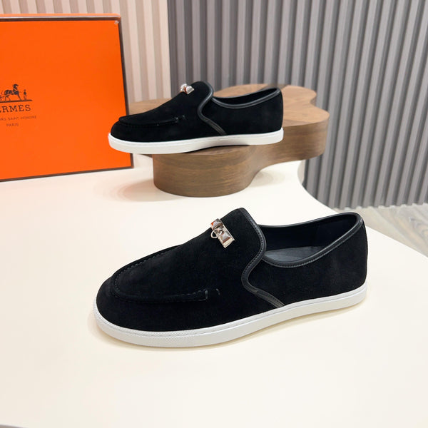 HM Men's Jour Loafer Black Suede 687435