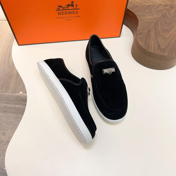 HM Men's Jour Loafer Black Suede 687435