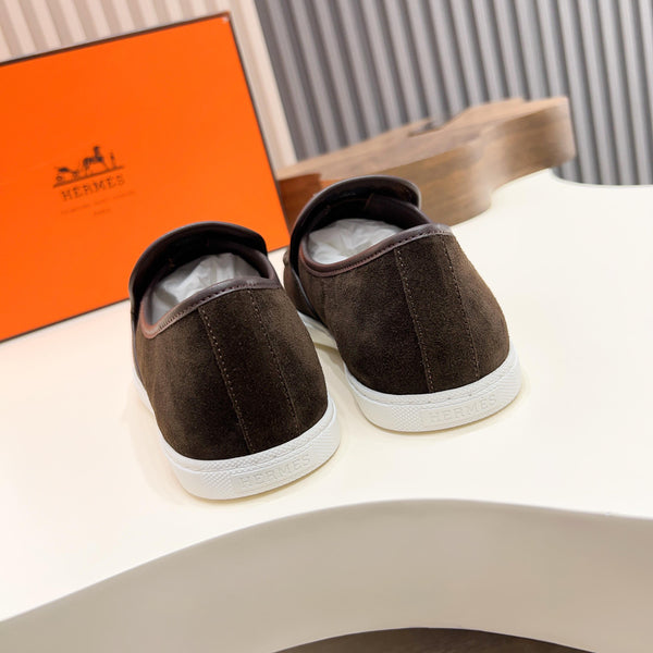 HM Men's Jour Loafer Dark Brown Suede 687437