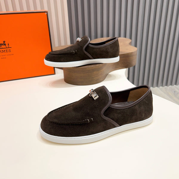 HM Men's Jour Loafer Dark Brown Suede 687437