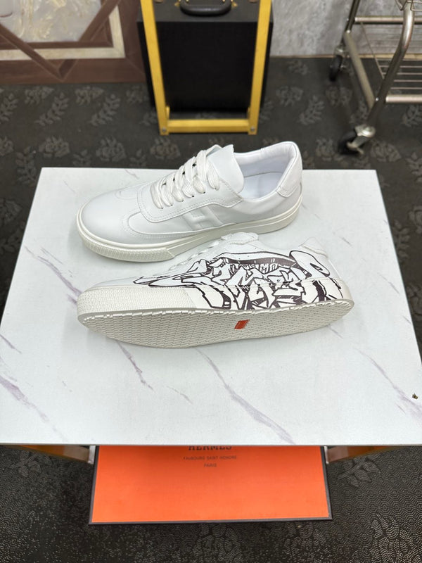 HM Men's Sneaker White Lambskin 532526