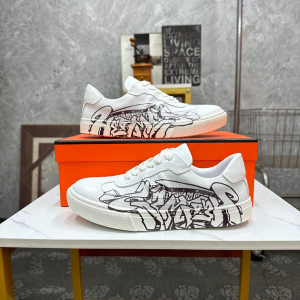 HM Men's Sneaker White Lambskin 532526
