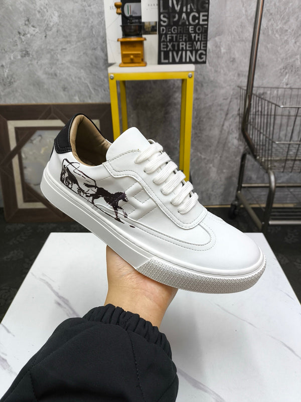 HM Men's Sneaker White Lambskin 543950