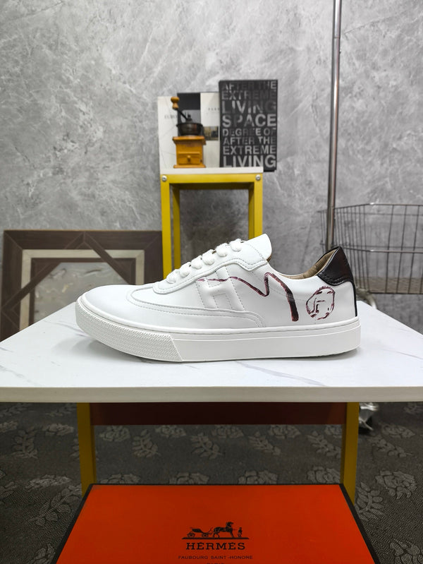 HM Men's Sneaker White Lambskin 543950