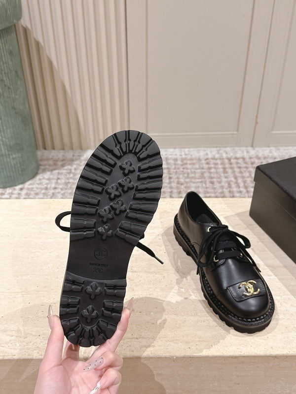 CC 26s Chaussures 2cm Cuir de veau noir 583903