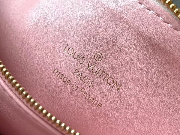 COUSSIN BB 21 IN PELLE DI AGNELLO CON MONOGRAMMA BIANCO E FERRAMENTA ORO