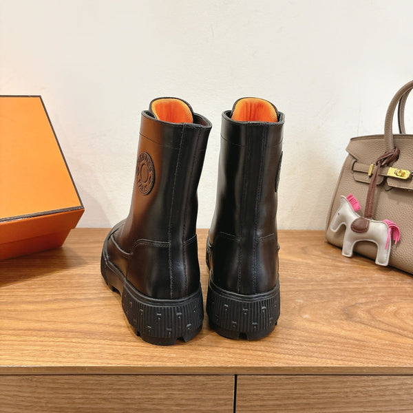 HM 26S Fresh Ankle Boots 4cm Black Leather 110602