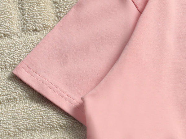 Loewe Men Logo Loose-Fit T-Shirt Light Pink Cotton