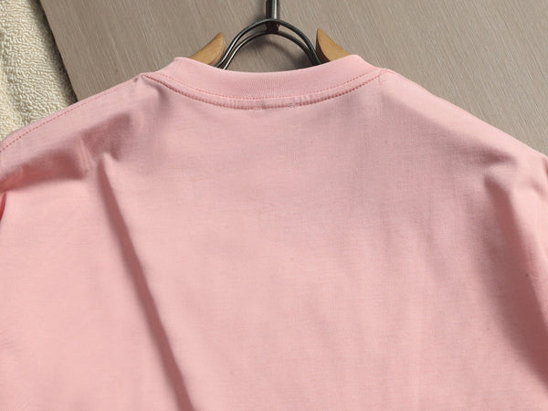 Loewe Men Logo Loose-Fit T-Shirt Light Pink Cotton