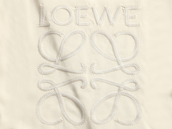 T-Shirt ample en coton crème à logo Loewe pour homme