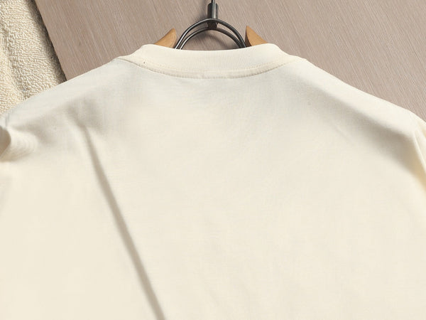 T-Shirt ample en coton crème à logo Loewe pour homme