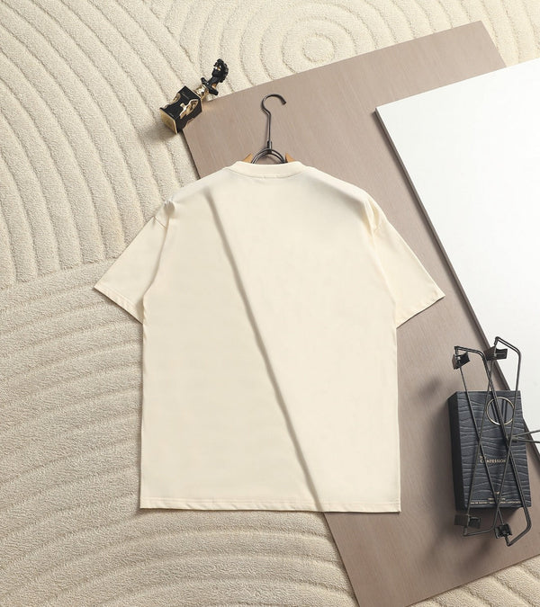 T-Shirt ample en coton crème à logo Loewe pour homme