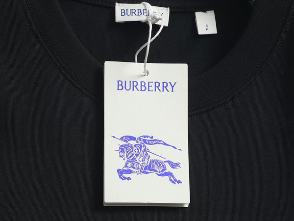 Burberry Men Oversized T-Shirt Black Cotton