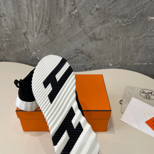 HM Bouncing 35 Sneakers Black Canvas & Suede Goatskin H Black