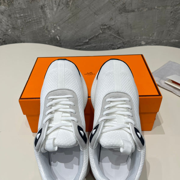 HEROS SNEAKERS WHITE MIX BLACK GOATSKIN