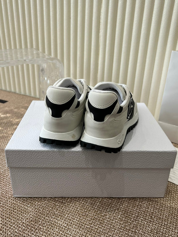 C'est Dior Sneaker White Black Lamskin