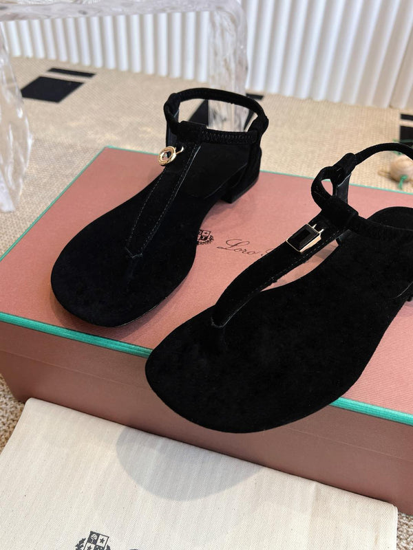 LP 25C Mindil Sandal Black Suede 208092