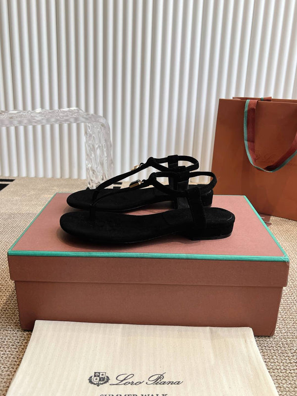 LP 25C Mindil Sandal Black Suede 208092