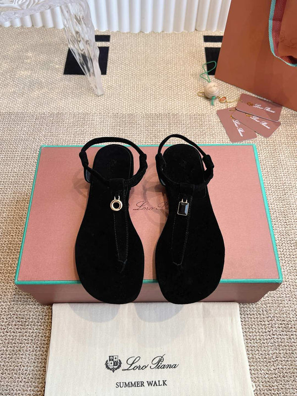 LP 25C Mindil Sandal Black Suede 208092