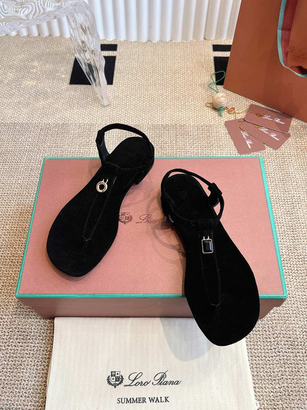 LP 25C Mindil Sandal Black Suede 208092