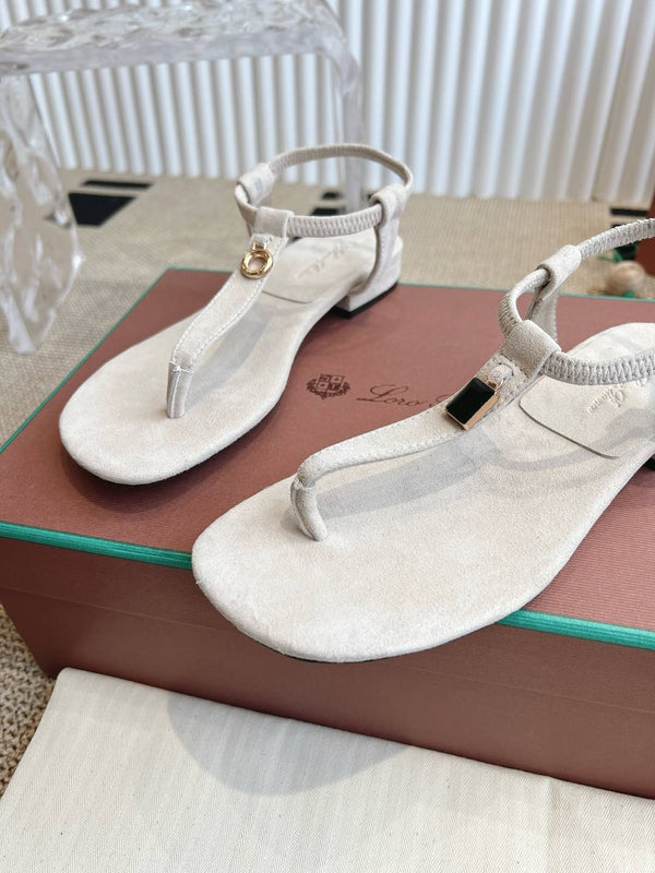 LP 25C Mindil Sandal White Suede 208094