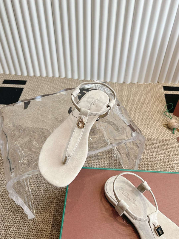 LP 25C Mindil Sandal White Suede 208094