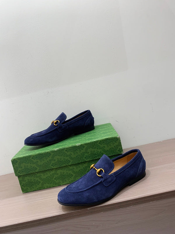 GG Men's Jordaan Loafer Blue Suede 542491