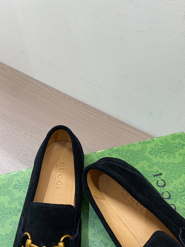 GG Men's Jordaan Loafer Black Suede 542493