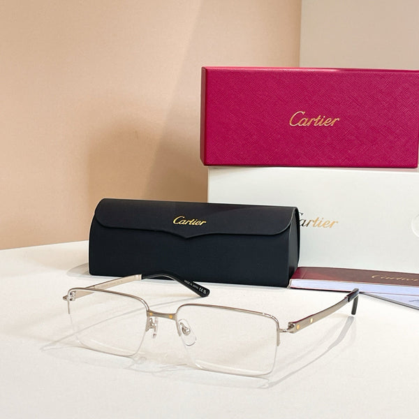 SANTOSSEMI RIMLESS RECTANGULAR FRAME SUNGLASSES CT0554O IN METAL