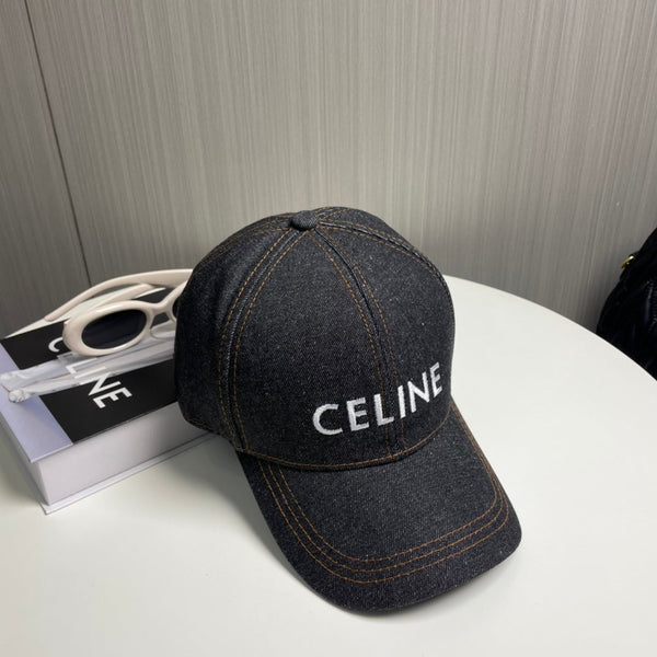 Celin Cap Black Denim Fabric 210316