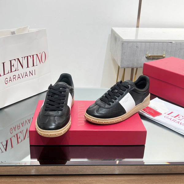VL 25s Upvillage Sneakers In White Mix Black Lambskin