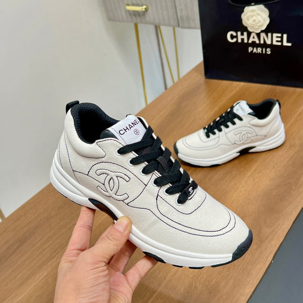 CC Sneaker 25mm In White Soft Denim 149501