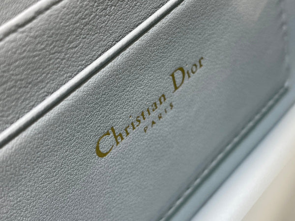 il mio cd mini 21 in pelle di agnello blu nuvola chiaro